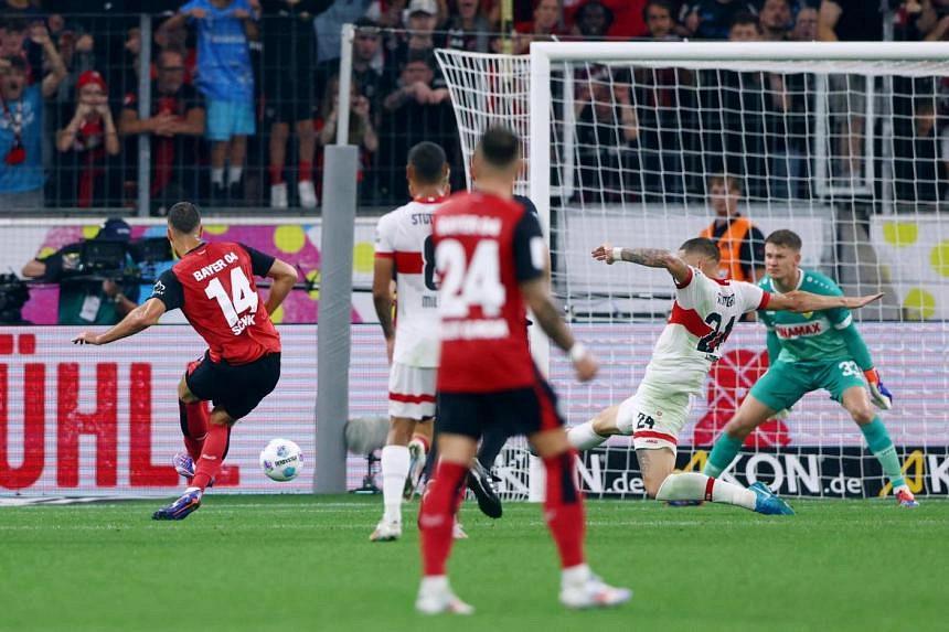 Leverkusen triumph in Supercup final with ten-man victory over Stuttgart on penalties