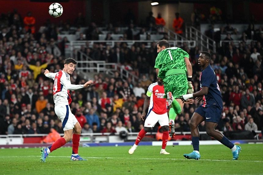 Arsenal manager Arteta hails 'unbelievable' Kai Havertz following impressive Champions League victory against PSG