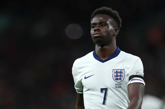 Bukayo Saka withdraws from England squad as Arsenal faces nail-biting injury wait