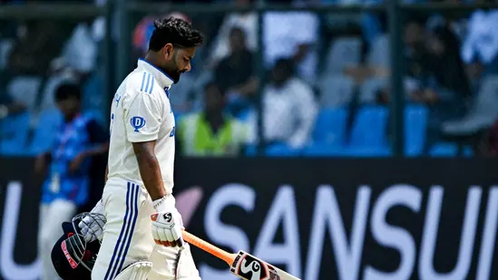 Frustrated Rishabh Pant argues with umpires before accepting overturned DRS decision, leaving fans heartbroken.