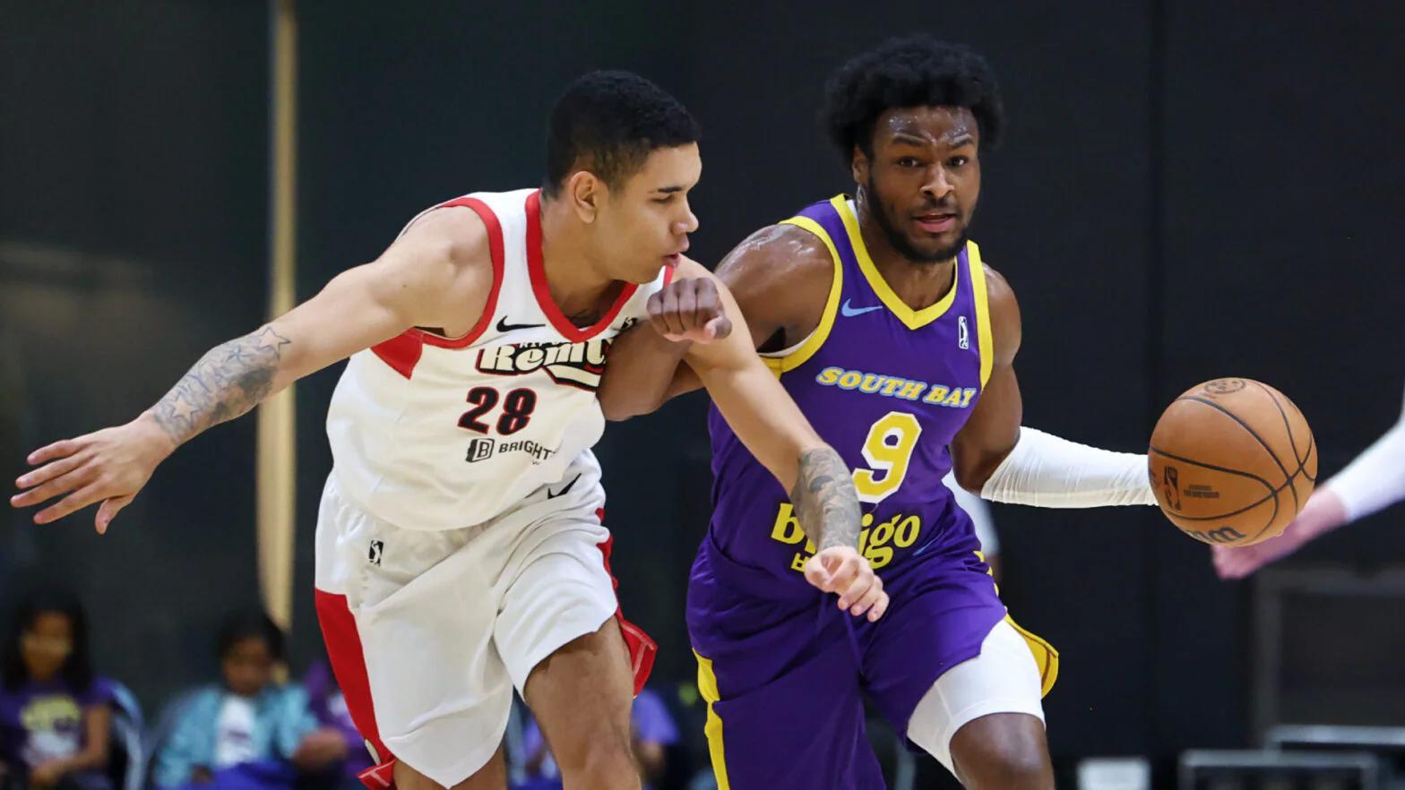 Title: Bronny James shines with career-high 31 points in triumphant return to G League