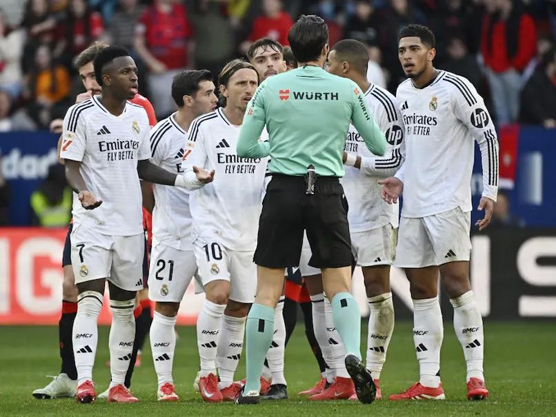 La Liga: Real Madrid Held to a Draw by Osasuna, Jude Bellingham Sent Off