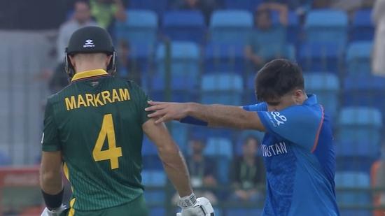 Unsportsmanlike Conduct: Fazalhaq Farooqi shoves Aiden Markram in South Africa vs Afghanistan match, Pollock calls it 'inappropriate'