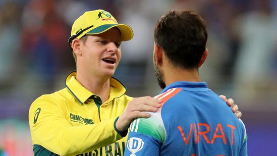 Rare post-match moment: Steve Smith embraces Virat Kohli as KL Rahul hits winning six