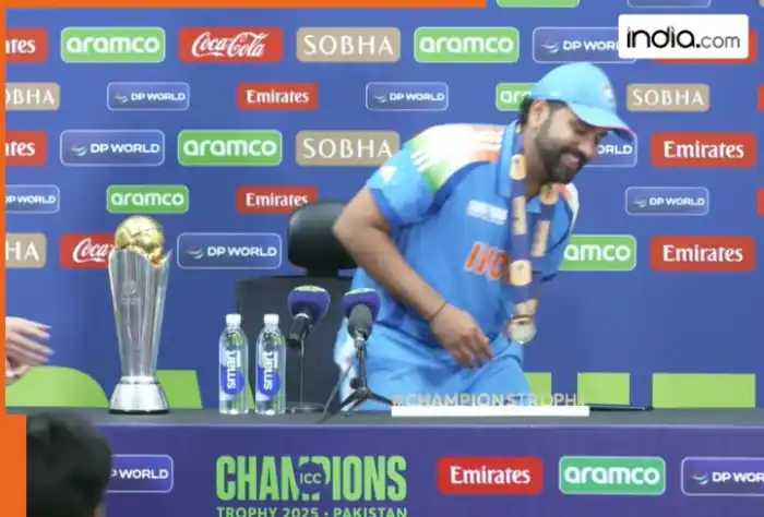 WATCH: Rohit Sharma forgets THIS after historic win...