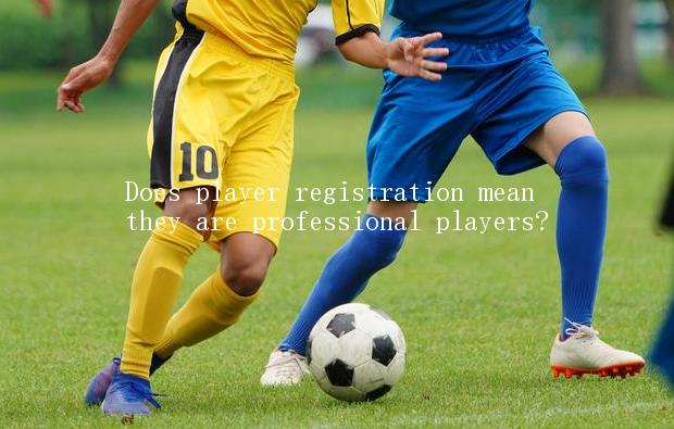 Does player registration mean they are professional players?